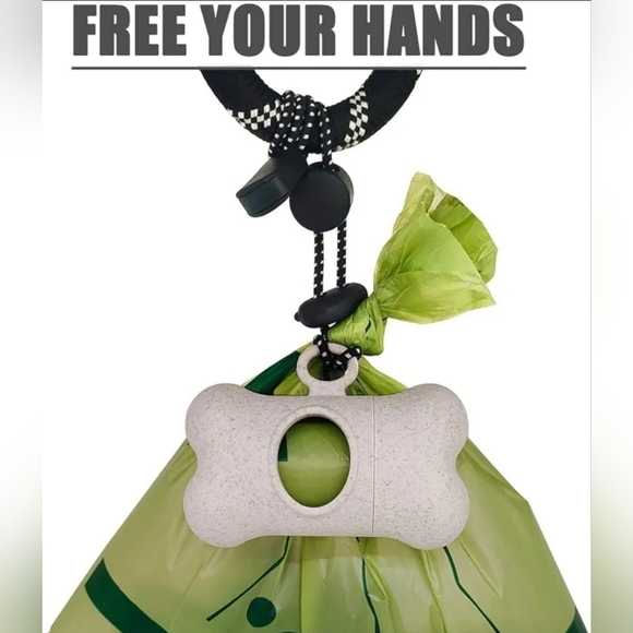 Bone-Shaped Poop Bag Dispenser with Pink Bags - Picture 9 of 10